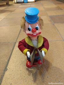 Juguetes antiguos: PAYASO FEBER A CUERDA, TOCA LOS PLATILLOS FUNCIONA PERFECTAMENTE